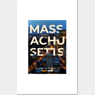 Massachusetts Travel Poster Posters and Art